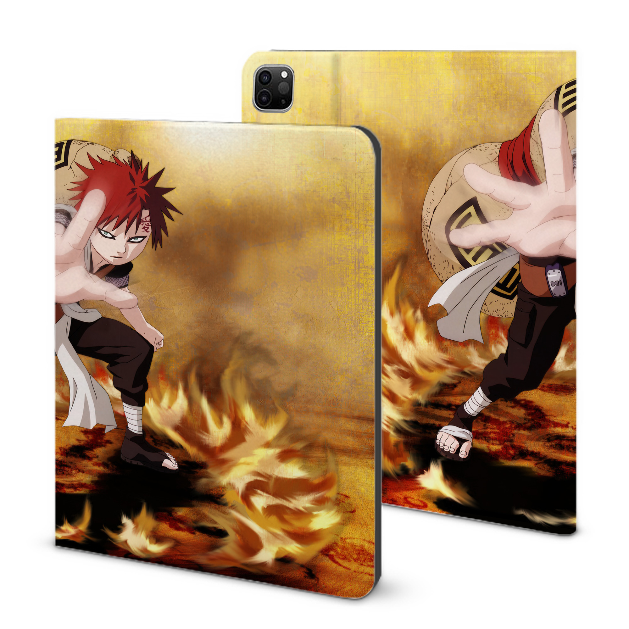 （画像用） NARUTO -ナルト- NARUTO -ナルト- 疾風伝 IPad ケース ブック型 PUレザー TPU 耐衝撃 軽量 薄型 ペン収納なし 全面保護 IPad 各モデル対応